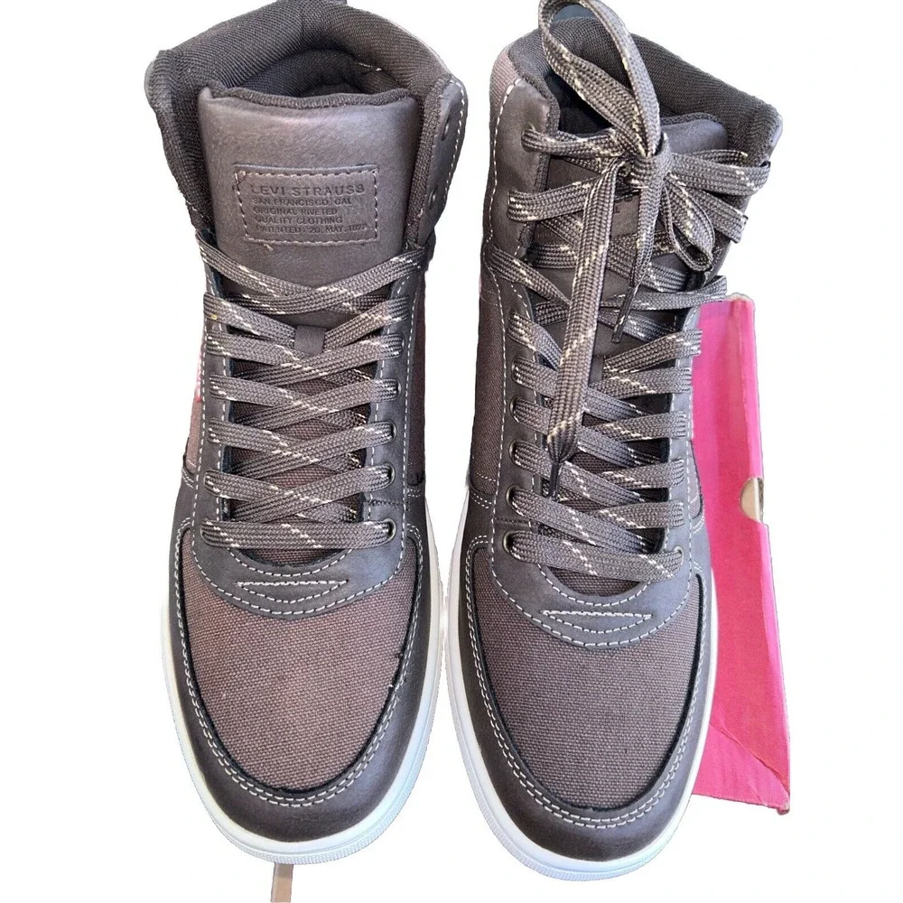 Levi's Liam High Boots Shoes Size 11 Med Brown NIB‎